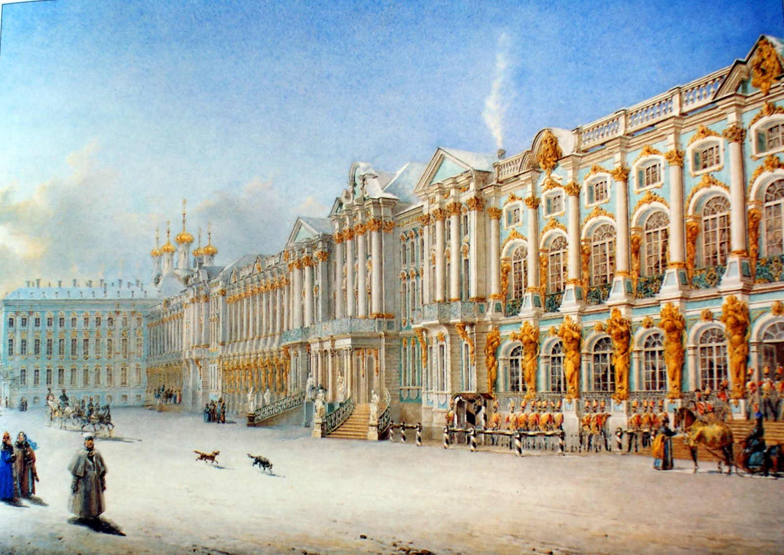 Екатерининский дворец в Царском селе 18 век